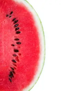 closeup of a slice of watermelon