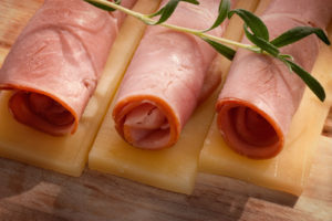 Slices of ham and cheese with rosemary - can shih tzus eat pork