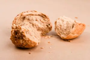 fresh baked bread closeup