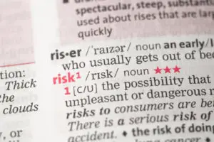 Risk definition in the dictionary