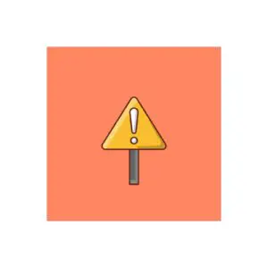 danger vector flat color icon